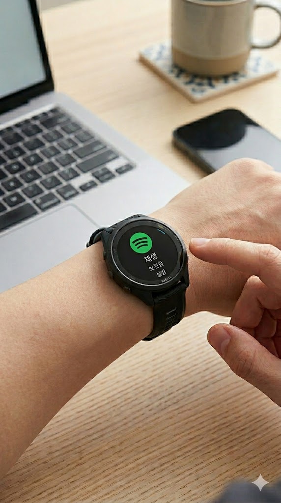 가민 265 스포티파이(Spotify) 연동 가이드: 운동 중 데이터 걱정 없이 음악 듣기